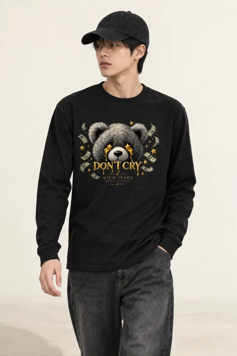 "Rich Tears Poor Laughs" Unisex Longsleeve T-shirt | Gildan 2400