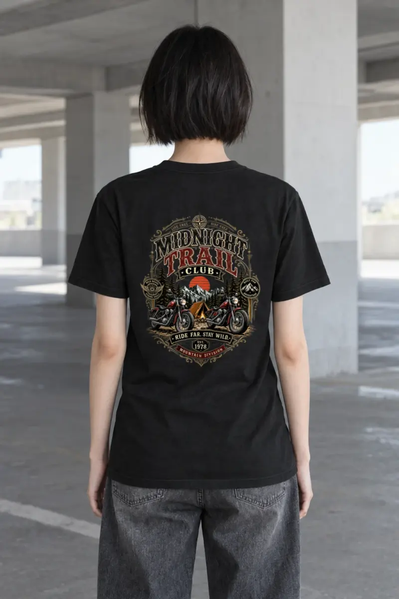 "Ride Far Stay Wild" Heavyweight Unisex Crewneck T-shirt