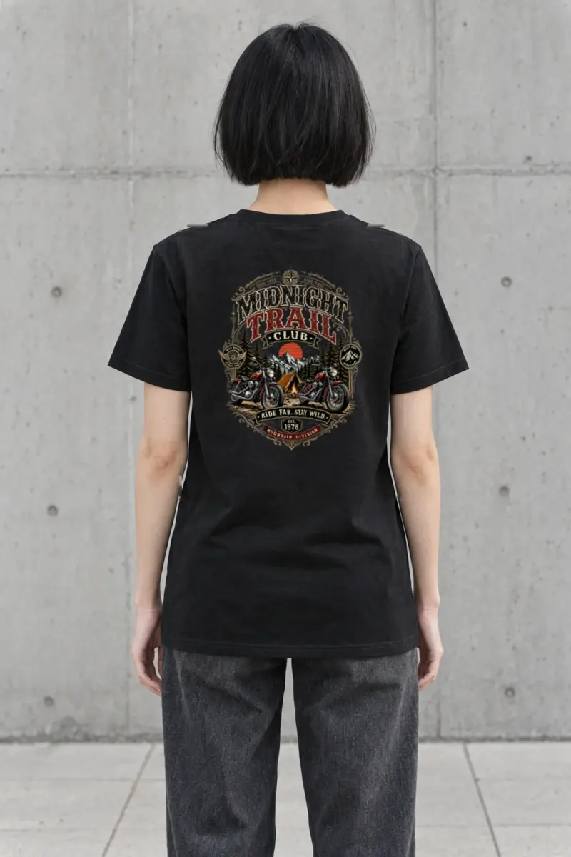 "Ride Far Stay Wild" Heavyweight Unisex Crewneck T-shirt