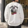 "Ride Free Cat" Heavy Blend Unisex Crewneck Sweatshirt | Gildan 18000