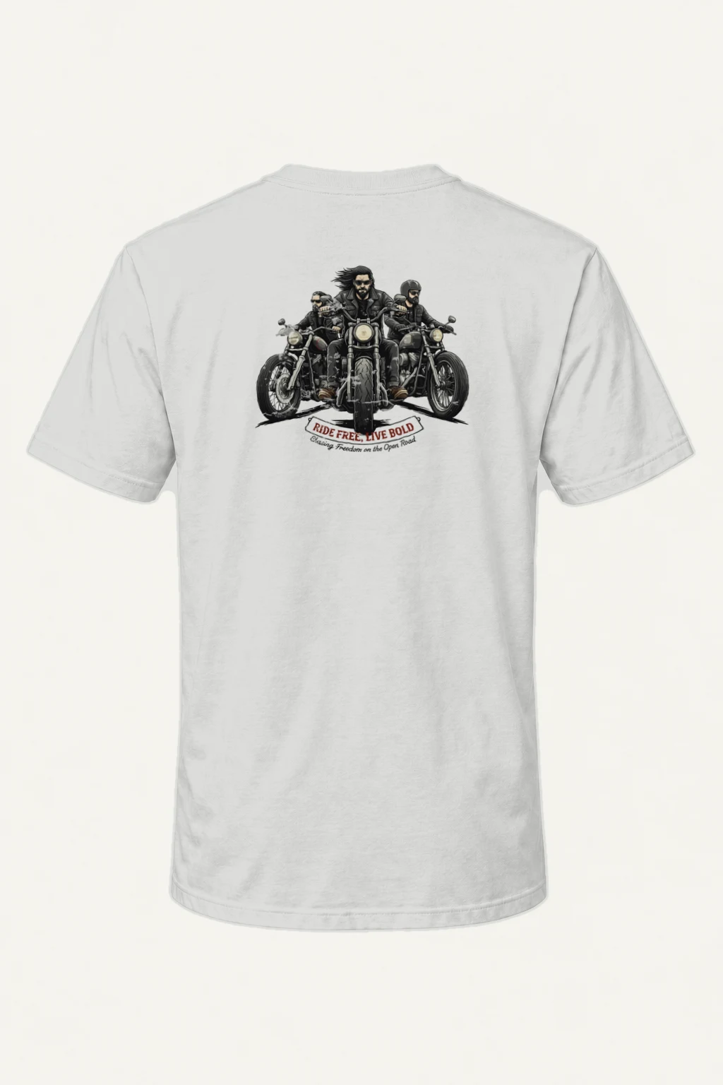 "Ride Free Live Bold" Heavyweight Unisex Crewneck T-shirt | Gildan 5000