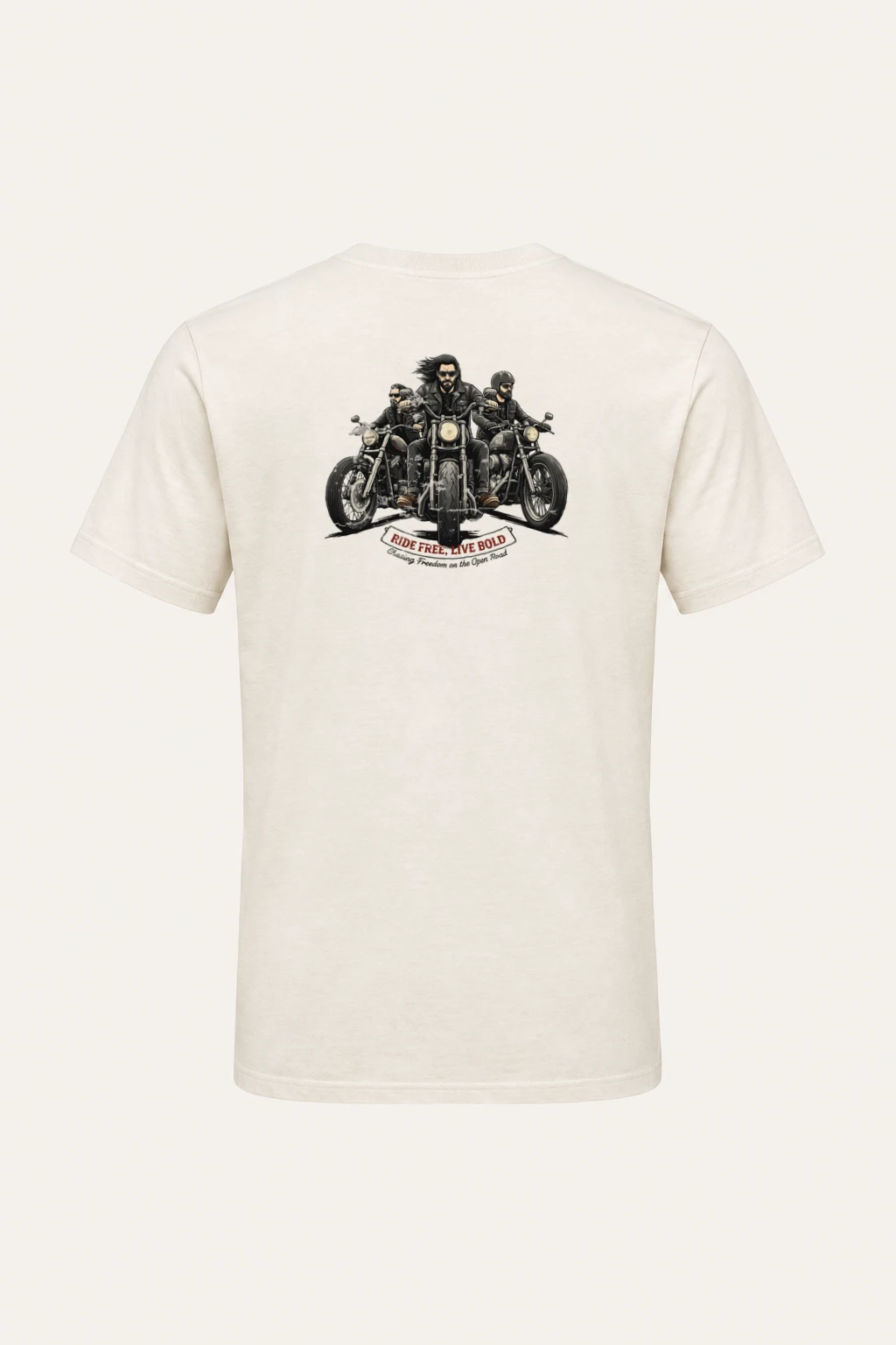 "Ride Free Live Bold" Heavyweight Unisex Crewneck T-shirt | Gildan 5000