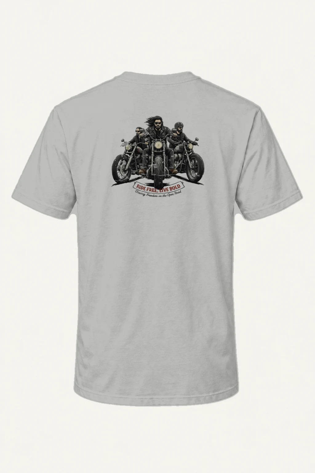 "Ride Free Live Bold" Heavyweight Unisex Crewneck T-shirt | Gildan 5000