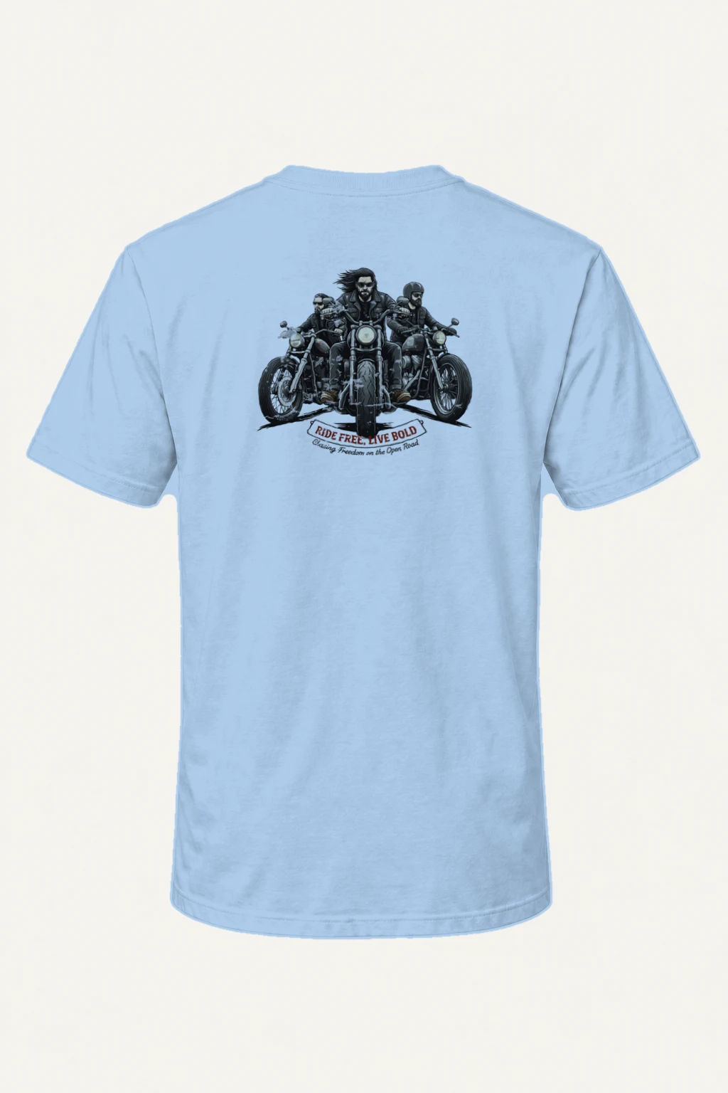 "Ride Free Live Bold" Heavyweight Unisex Crewneck T-shirt | Gildan 5000