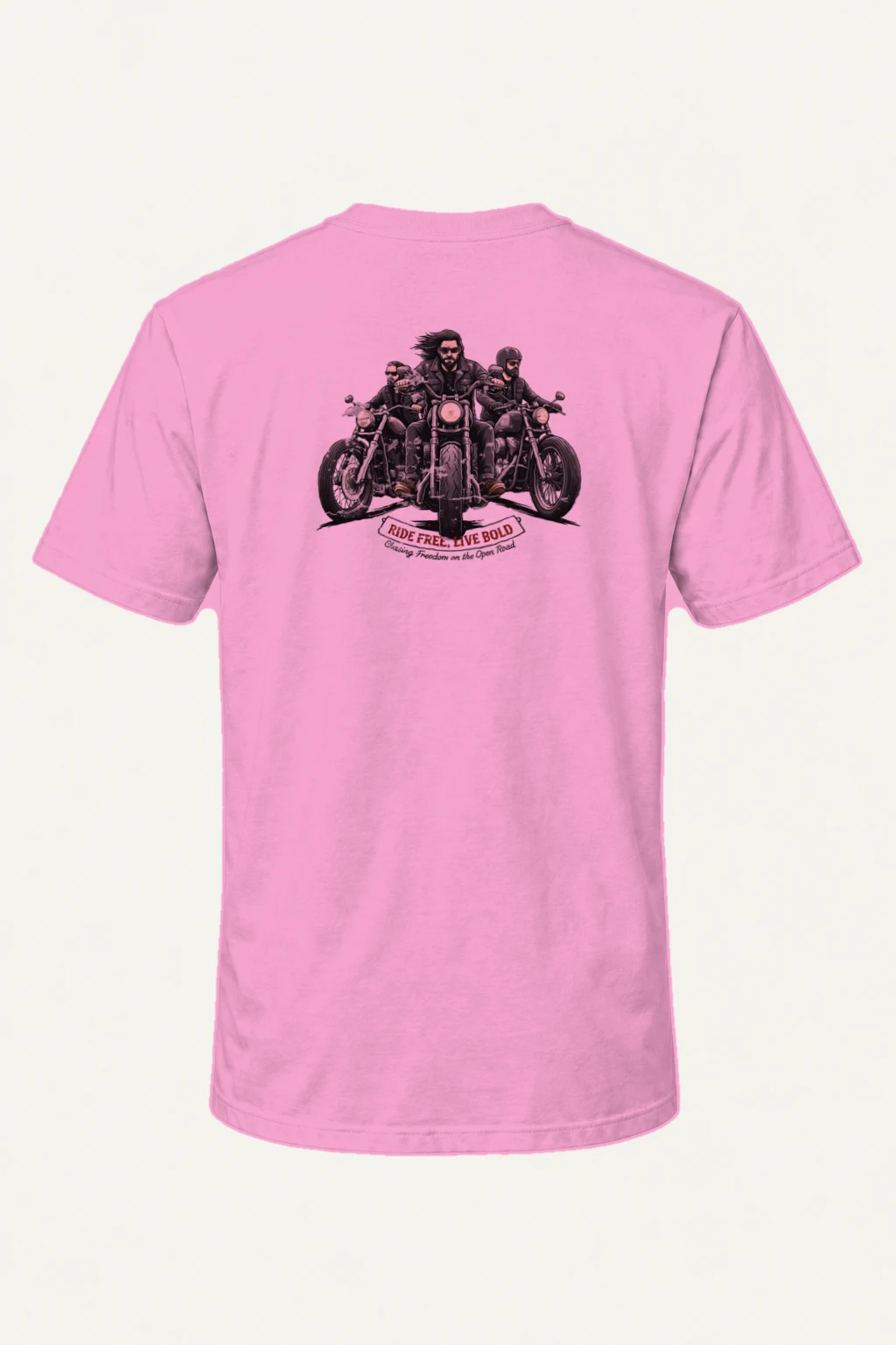 "Ride Free Live Bold" Heavyweight Unisex Crewneck T-shirt | Gildan 5000