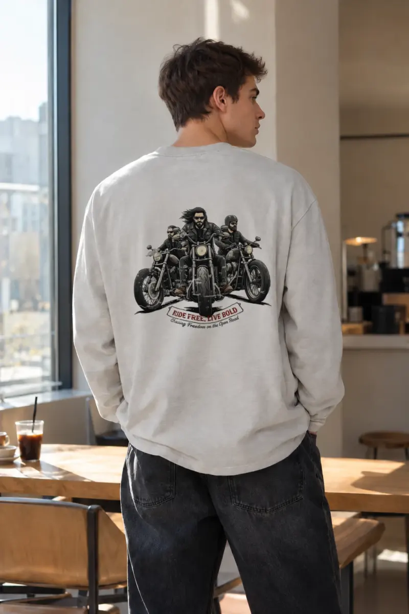 "Ride Free Live Bold" Unisex Longsleeve T-shirt | Gildan 2400