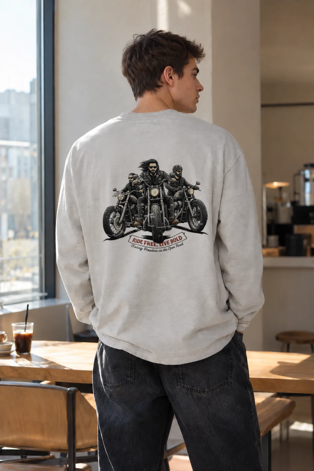 "Ride Free Live Bold" Unisex Longsleeve T-shirt | Gildan 2400
