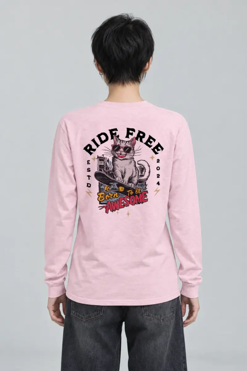 "Ride Free" Unisex Longsleeve T-shirt | Gildan 2400