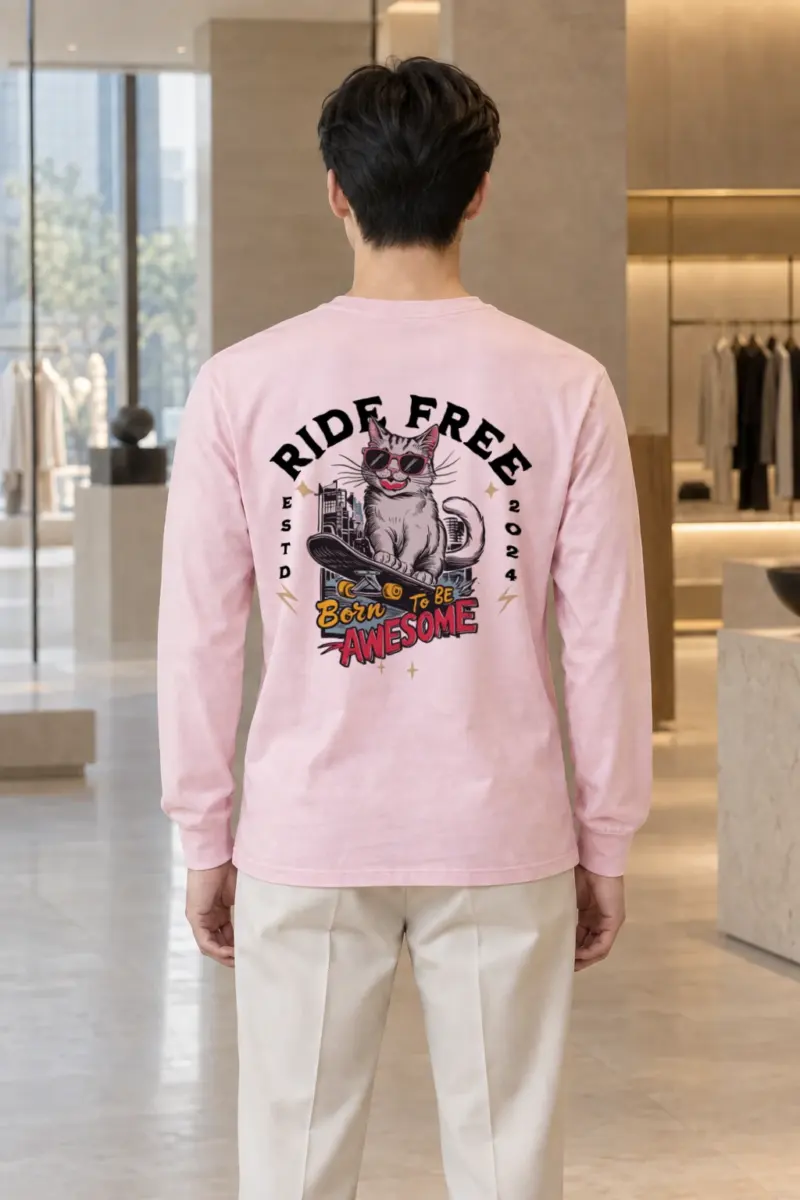 "Ride Free" Unisex Longsleeve T-shirt | Gildan 2400