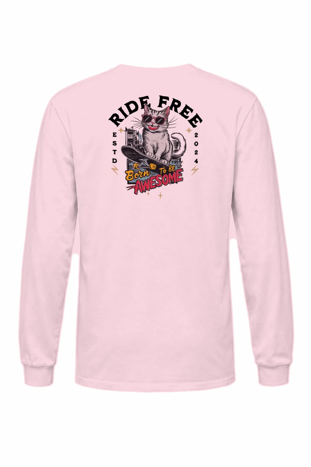 "Ride Free" Unisex Longsleeve T-shirt | Gildan 2400