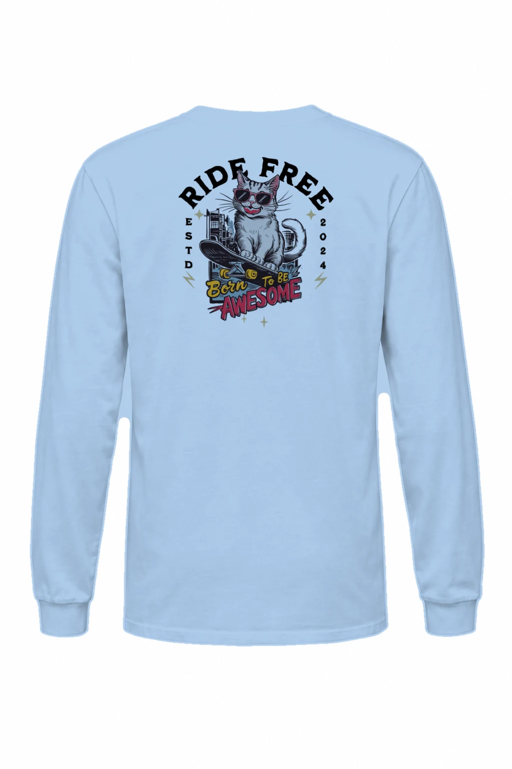 "Ride Free" Unisex Longsleeve T-shirt | Gildan 2400
