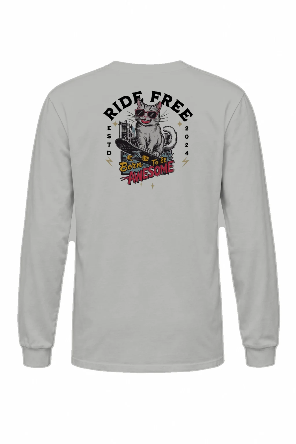 "Ride Free" Unisex Longsleeve T-shirt | Gildan 2400
