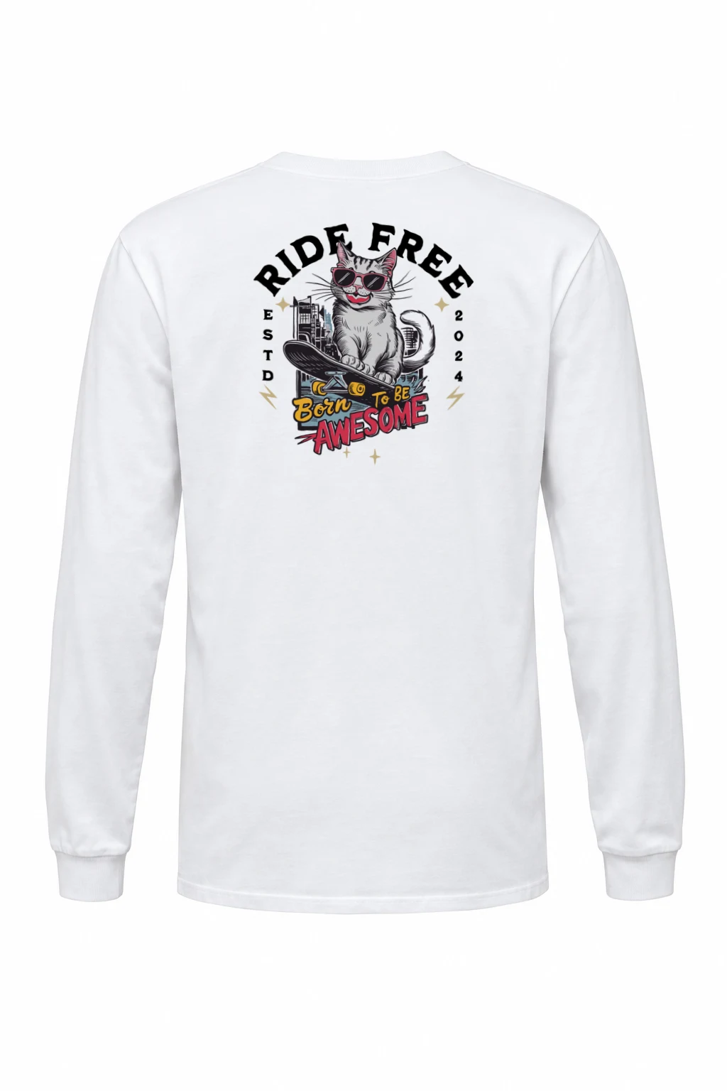 "Ride Free" Unisex Longsleeve T-shirt | Gildan 2400