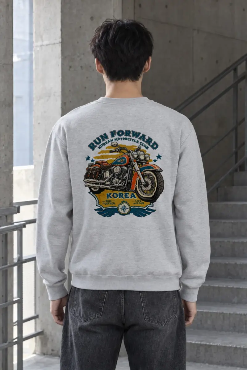 "Ride Further Live Bolder" Heavy Blend Unisex Crewneck Sweatshirt | Gildan 18000