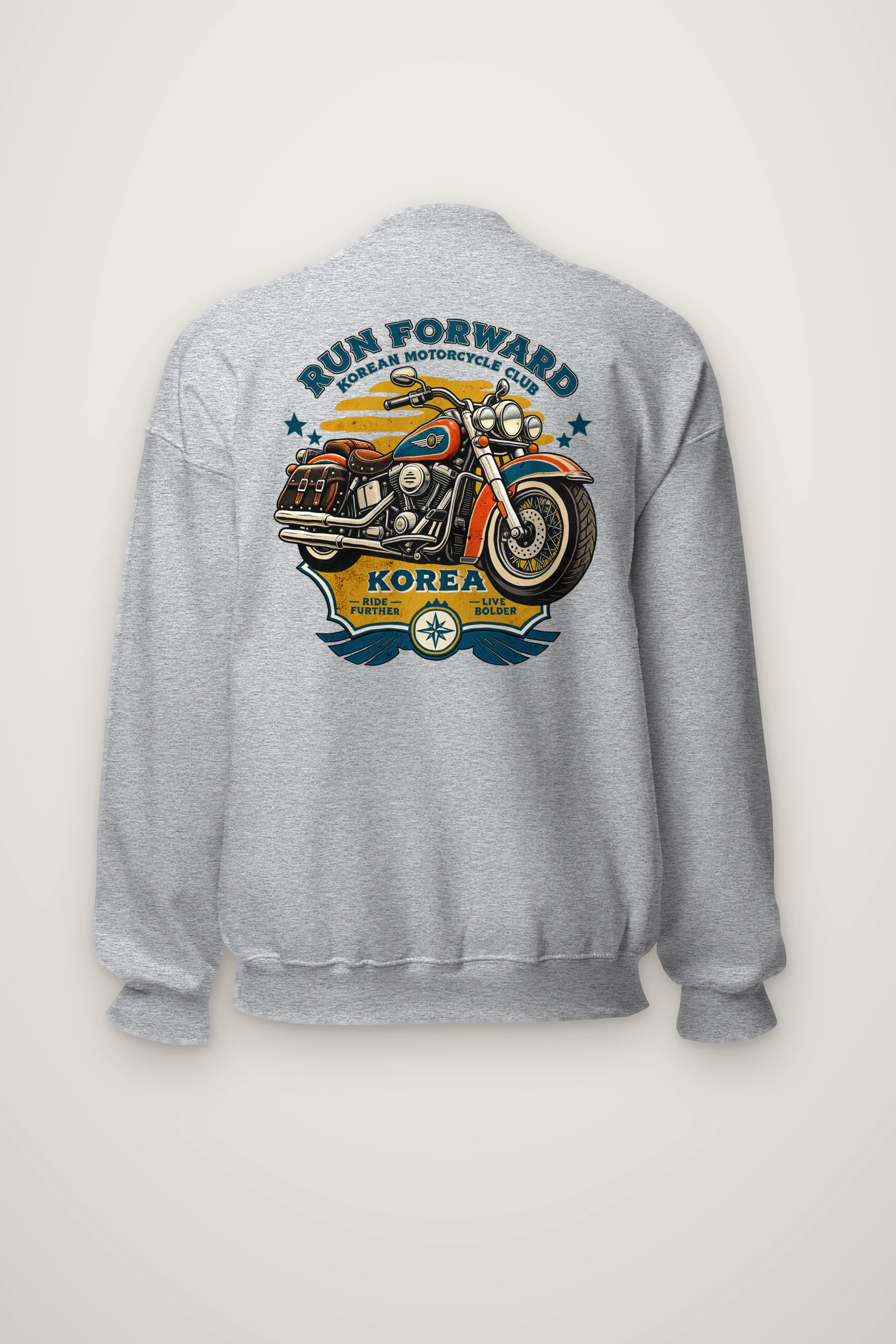 "Ride Further Live Bolder" Heavy Blend Unisex Crewneck Sweatshirt