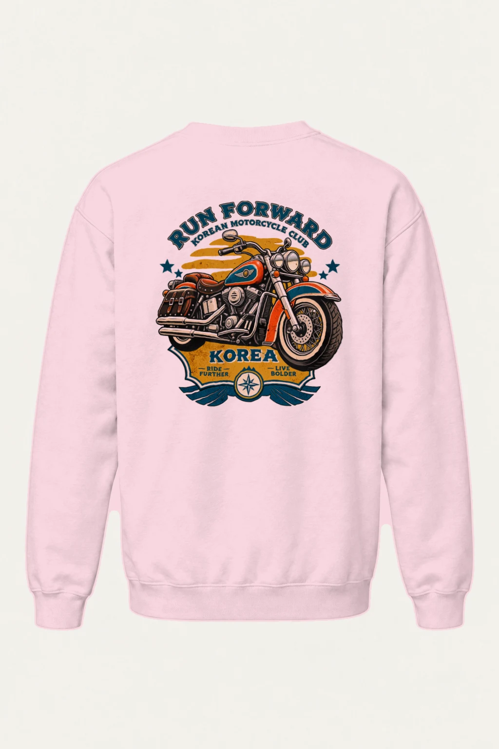 "Ride Further Live Bolder" Heavy Blend Unisex Crewneck Sweatshirt | Gildan 18000