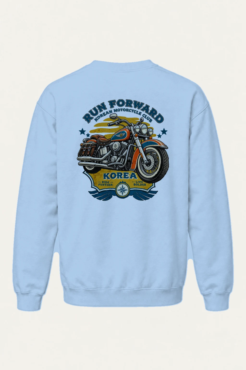 "Ride Further Live Bolder" Heavy Blend Unisex Crewneck Sweatshirt | Gildan 18000