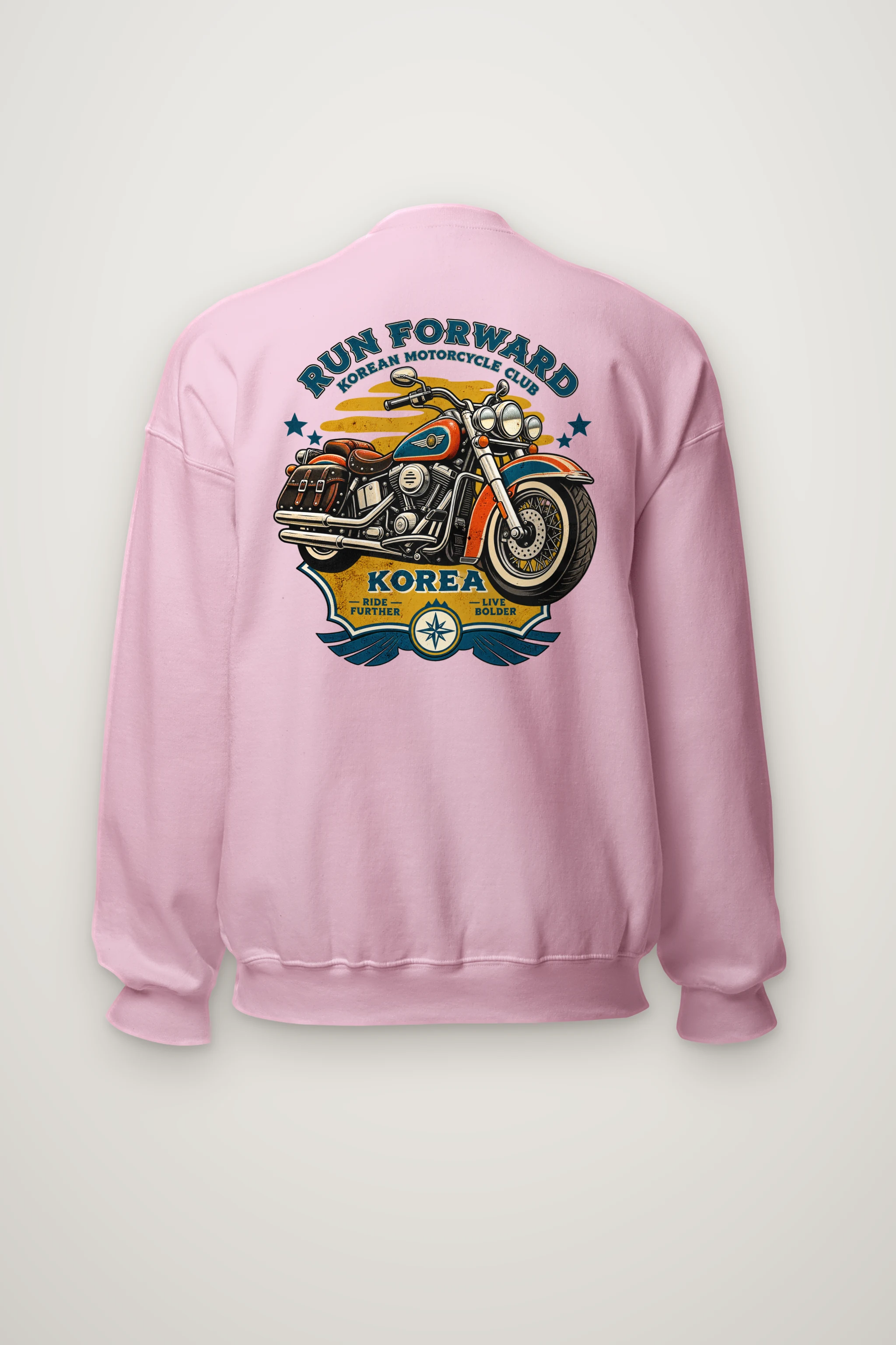"Ride Further Live Bolder" Heavy Blend Unisex Crewneck Sweatshirt