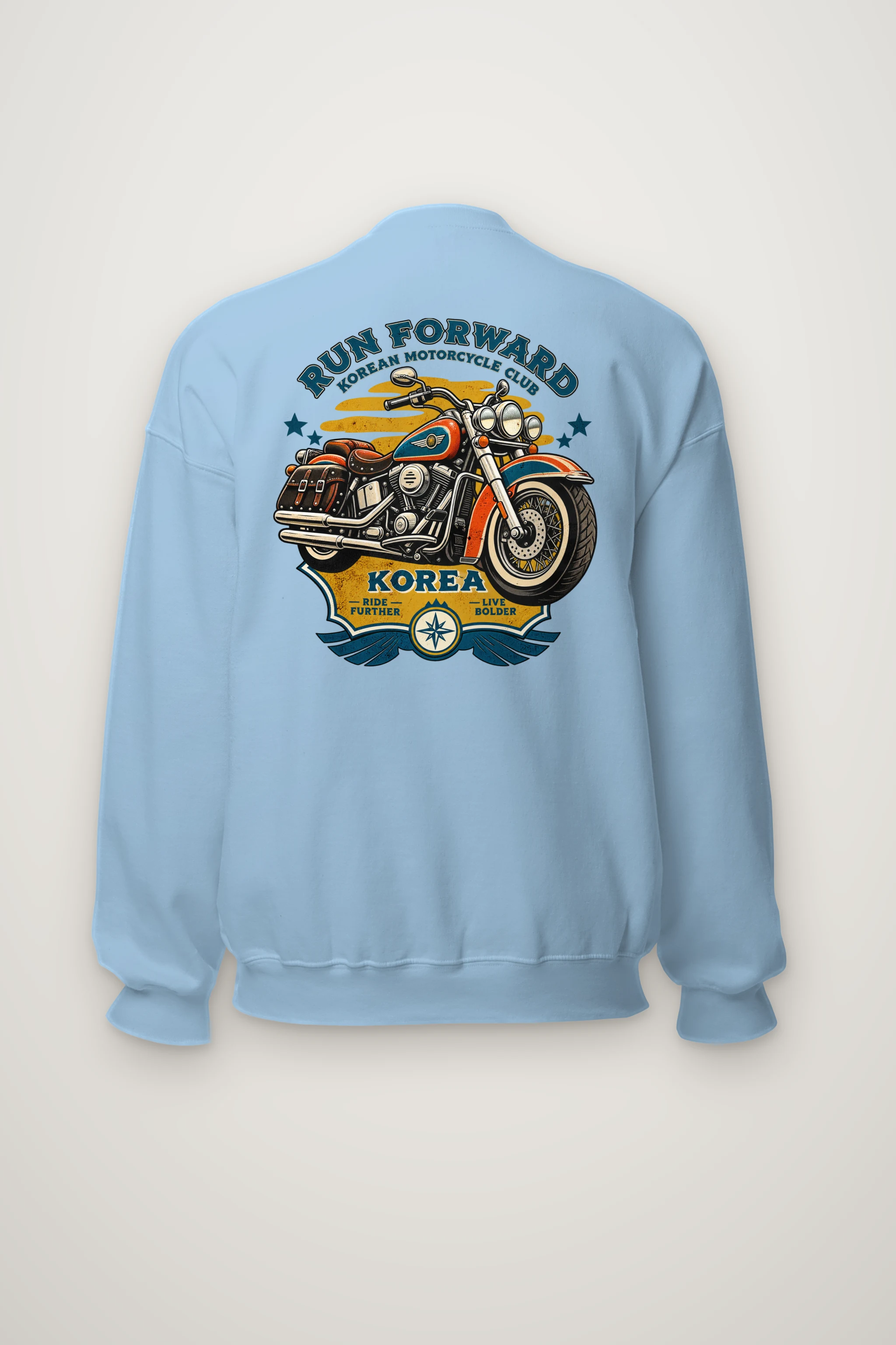 "Ride Further Live Bolder" Heavy Blend Unisex Crewneck Sweatshirt