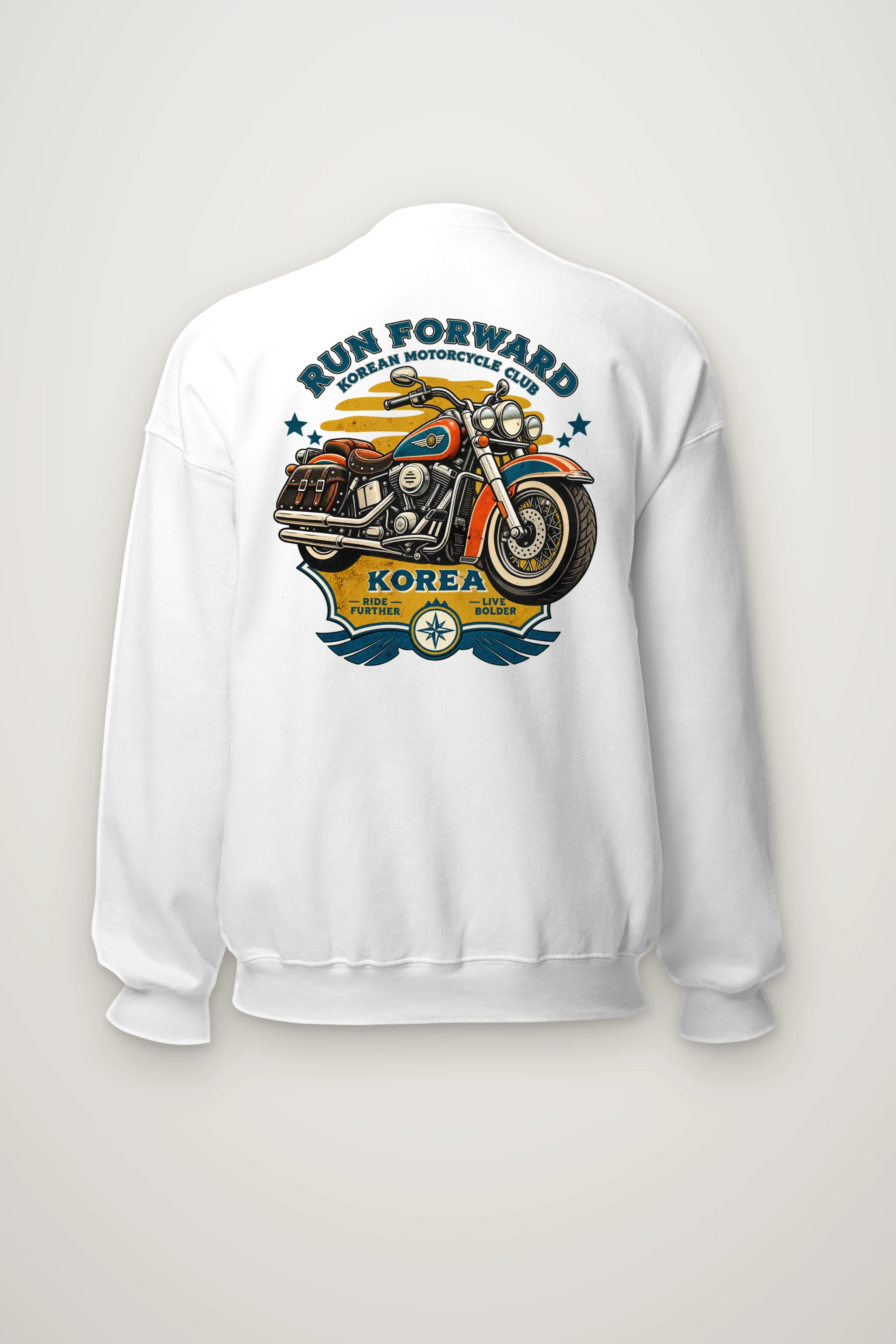 "Ride Further Live Bolder" Heavy Blend Unisex Crewneck Sweatshirt
