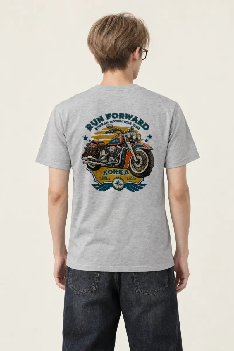 "Ride Further Live Bolder" Heavyweight Unisex Crewneck T-shirt