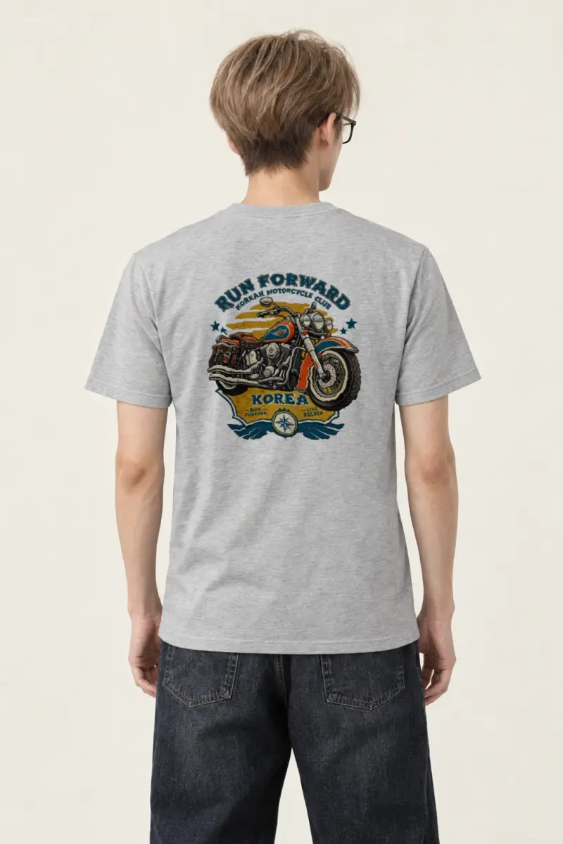 "Ride Further Live Bolder" Heavyweight Unisex Crewneck T-shirt