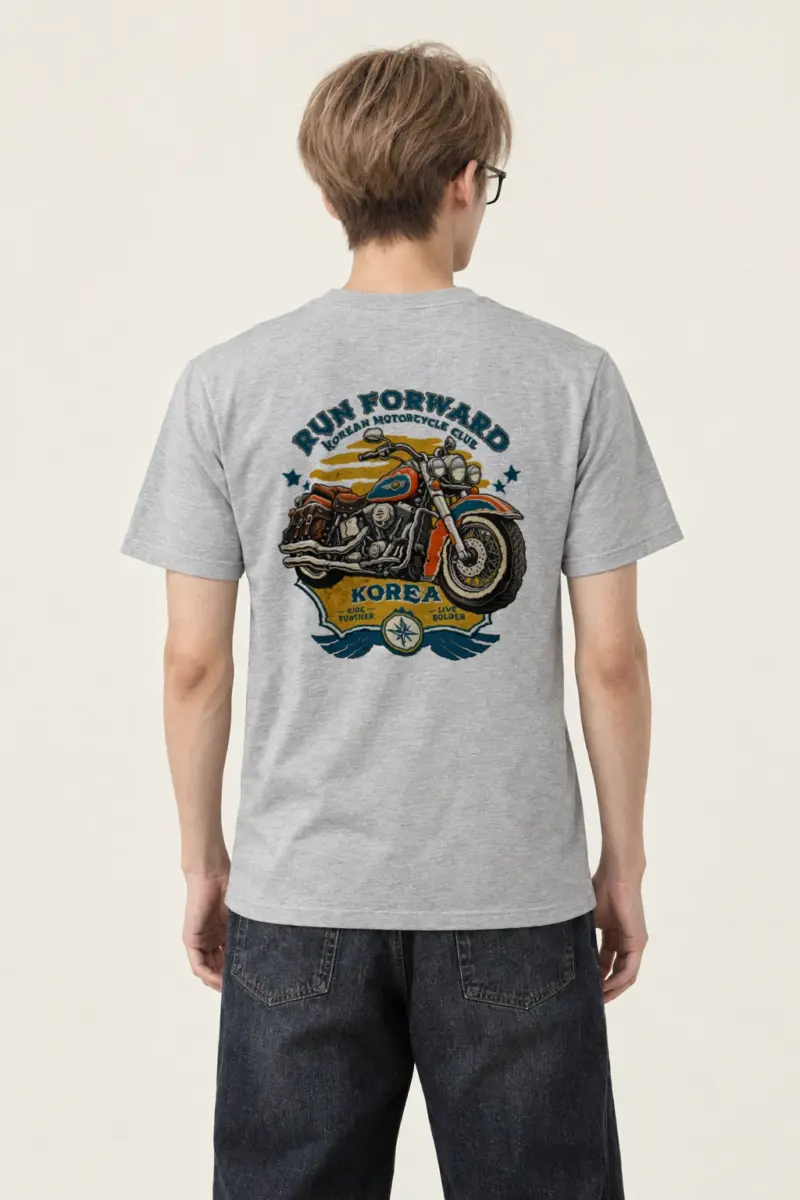 "Ride Further Live Bolder" Heavyweight Unisex Crewneck T-shirt | Gildan 5000