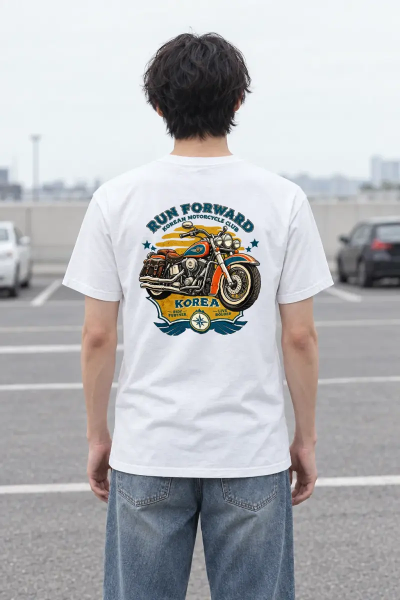 "Ride Further Live Bolder" Heavyweight Unisex Crewneck T-shirt