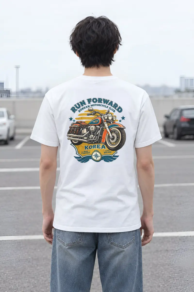 "Ride Further Live Bolder" Heavyweight Unisex Crewneck T-shirt