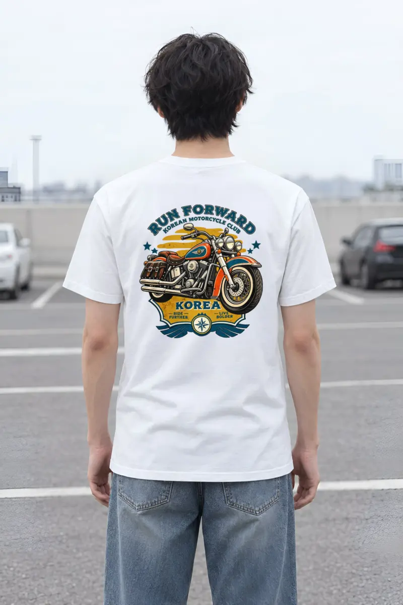 "Ride Further Live Bolder" Heavyweight Unisex Crewneck T-shirt