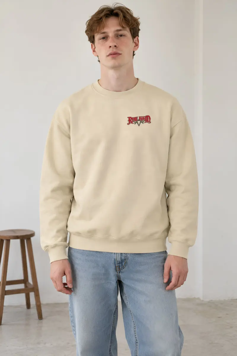 "Ride Hard Live Free" Heavy Blend Unisex Crewneck Sweatshirt
