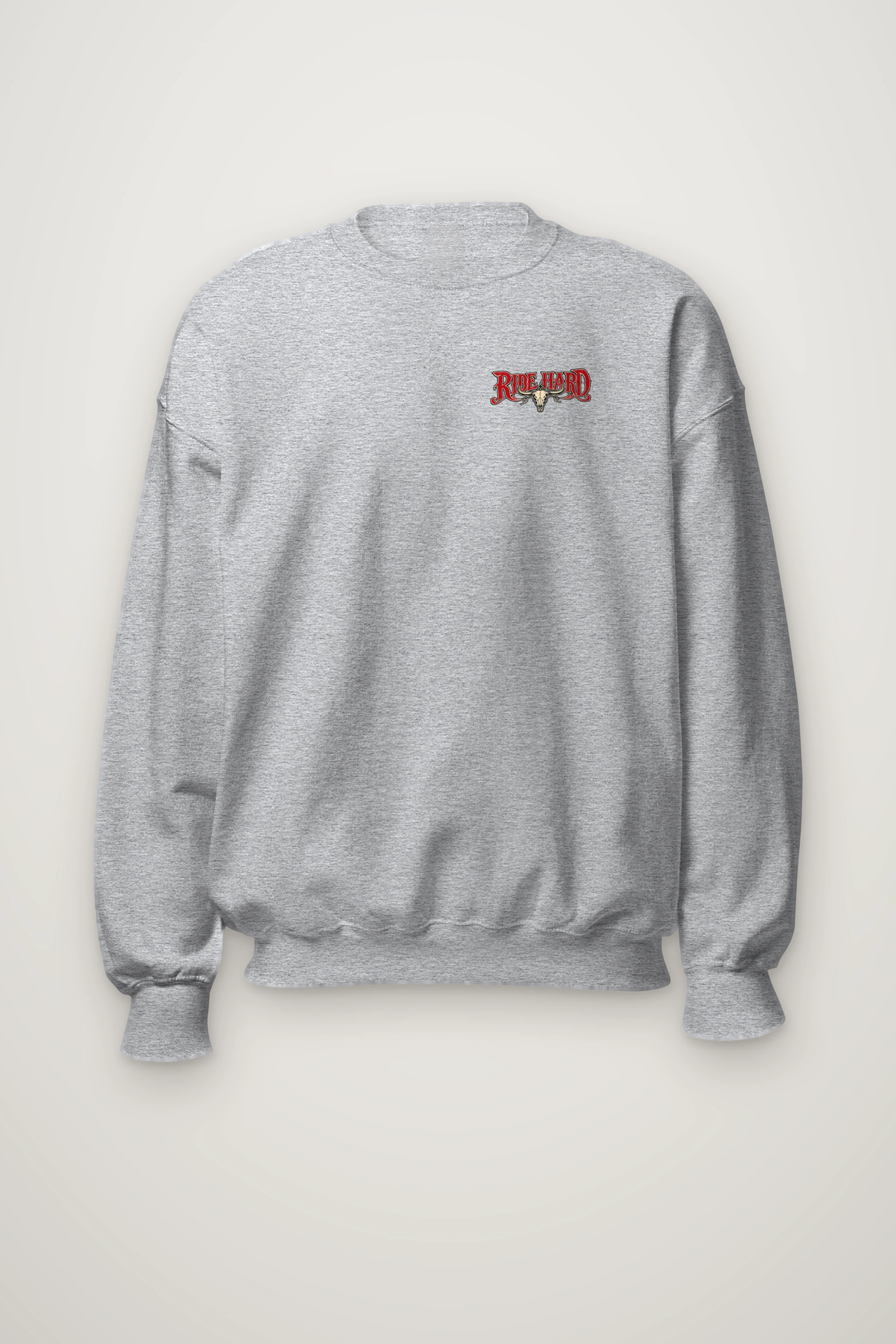 "Ride Hard Live Free" Heavy Blend Unisex Crewneck Sweatshirt