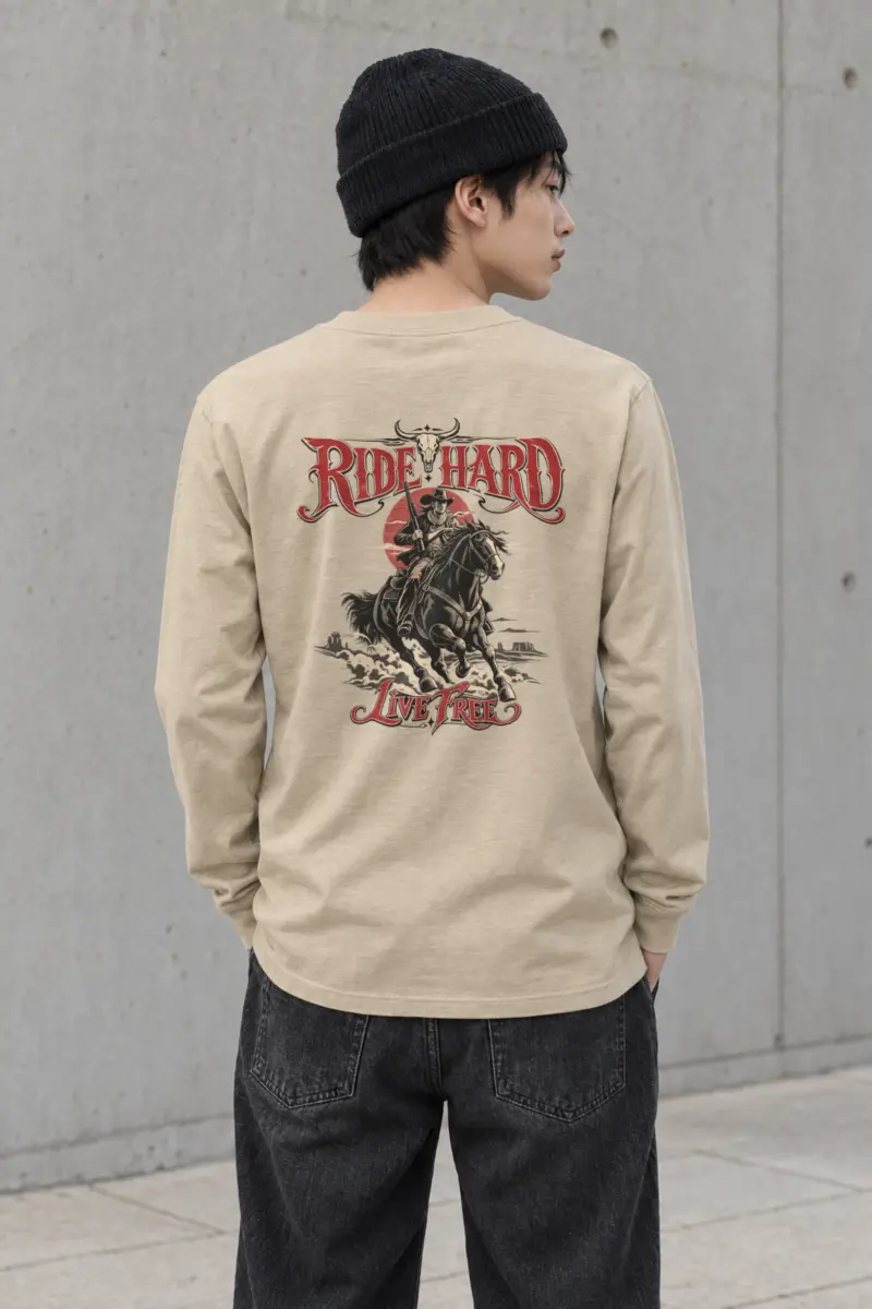 "Ride Hard Live Free" Unisex Longsleeve T-shirt