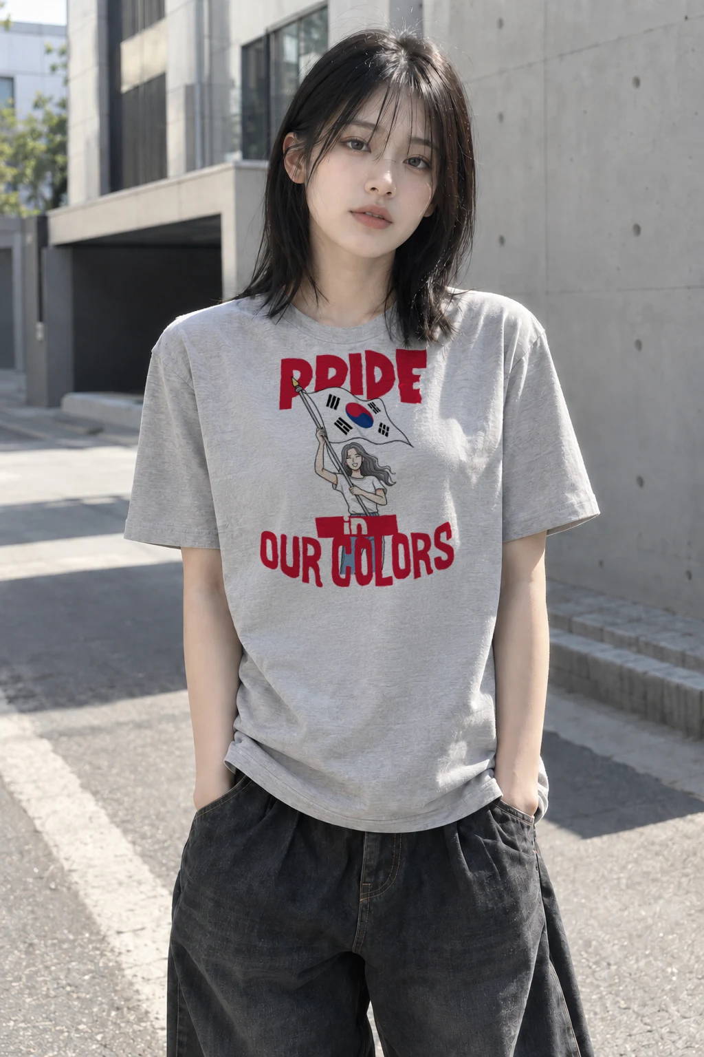 "Ride In Our Colors" Heavyweight Unisex Crewneck T-shirt | Gildan 5000