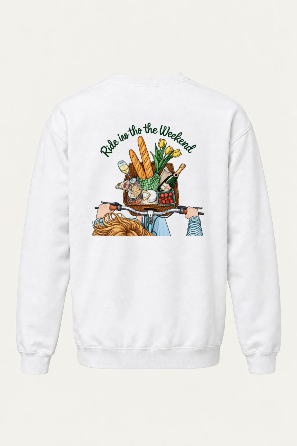 "Ride Into The Weekend" Heavy Blend Unisex Crewneck Sweatshirt | Gildan 18000