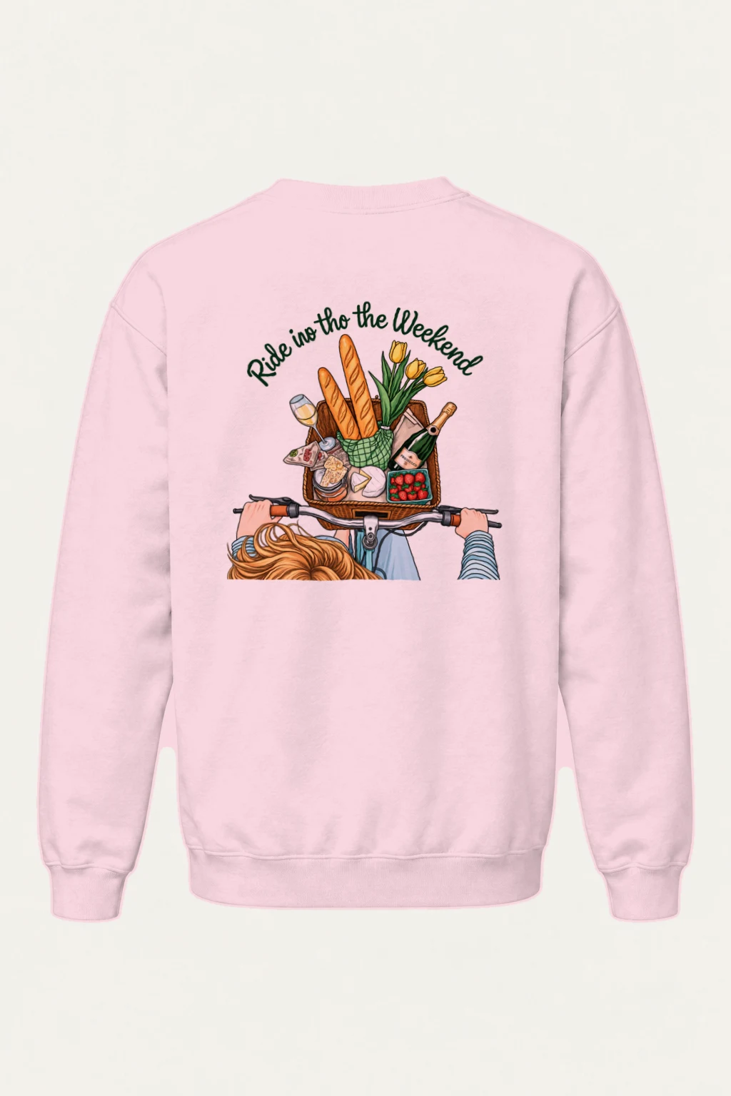 "Ride Into The Weekend" Heavy Blend Unisex Crewneck Sweatshirt | Gildan 18000