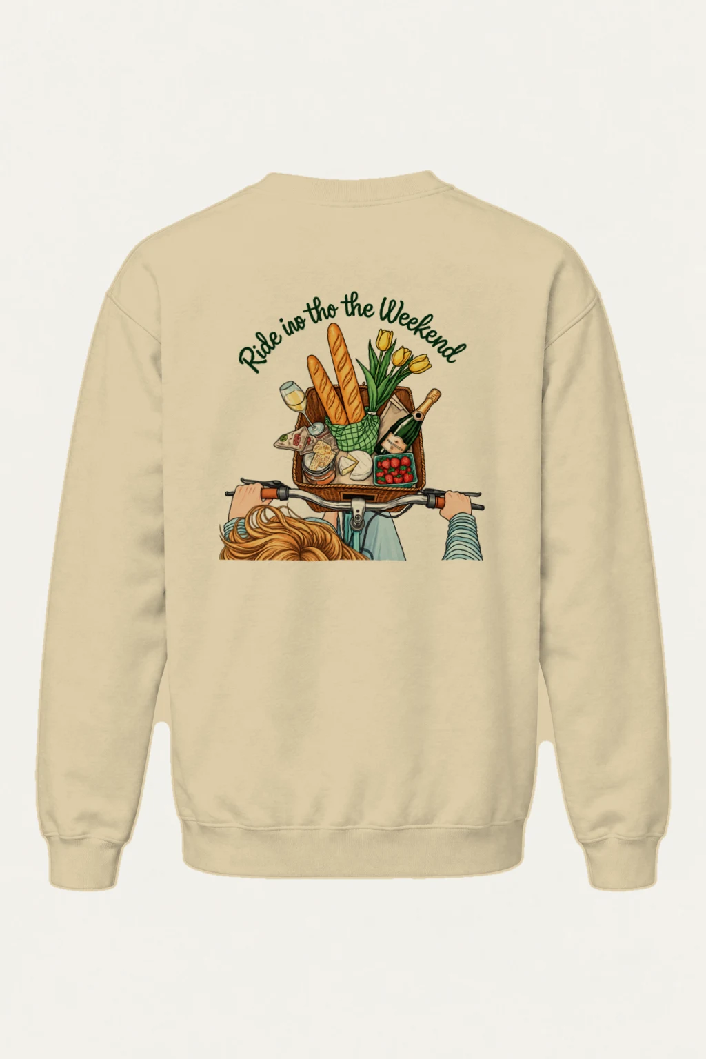 "Ride Into The Weekend" Heavy Blend Unisex Crewneck Sweatshirt | Gildan 18000