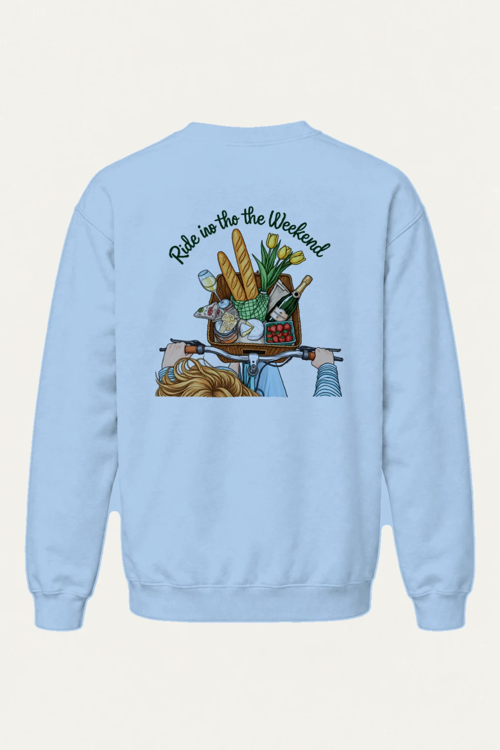 "Ride Into The Weekend" Heavy Blend Unisex Crewneck Sweatshirt | Gildan 18000
