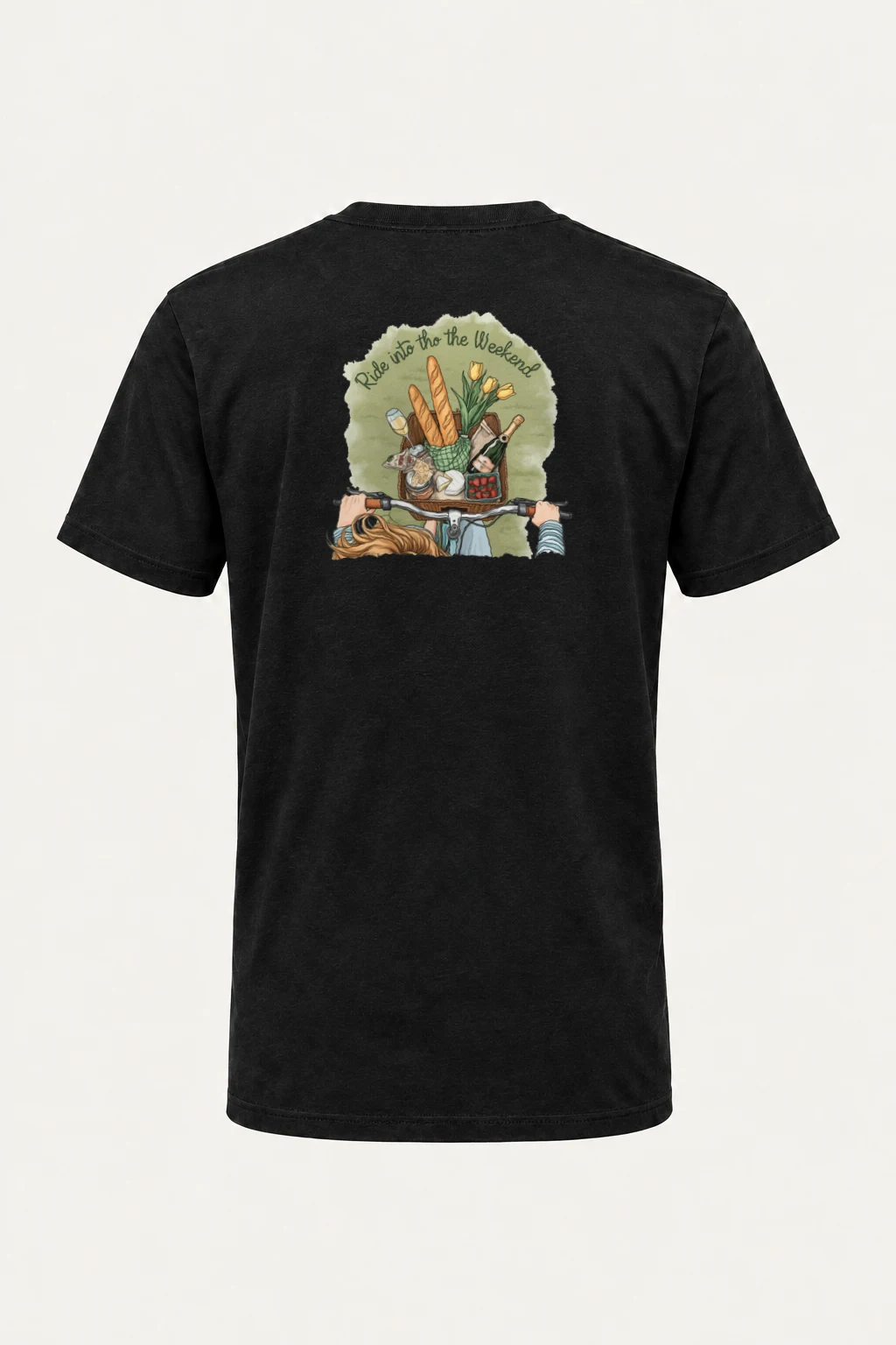 "Ride Into The Weekend" Heavyweight Unisex Crewneck T-shirt | Gildan 5000