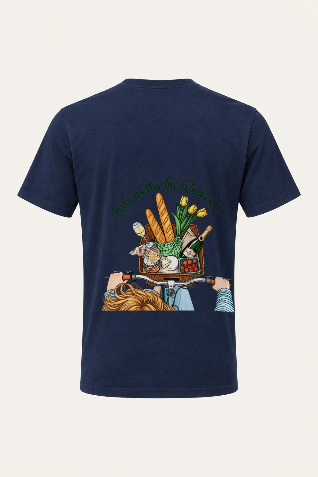"Ride Into The Weekend" Heavyweight Unisex Crewneck T-shirt | Gildan 5000