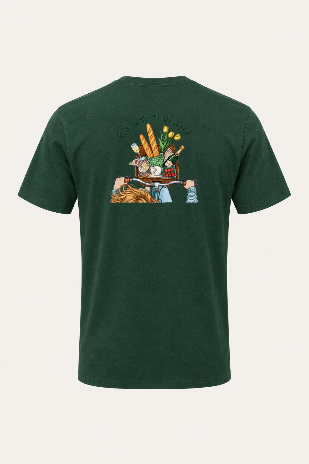 "Ride Into The Weekend" Heavyweight Unisex Crewneck T-shirt | Gildan 5000
