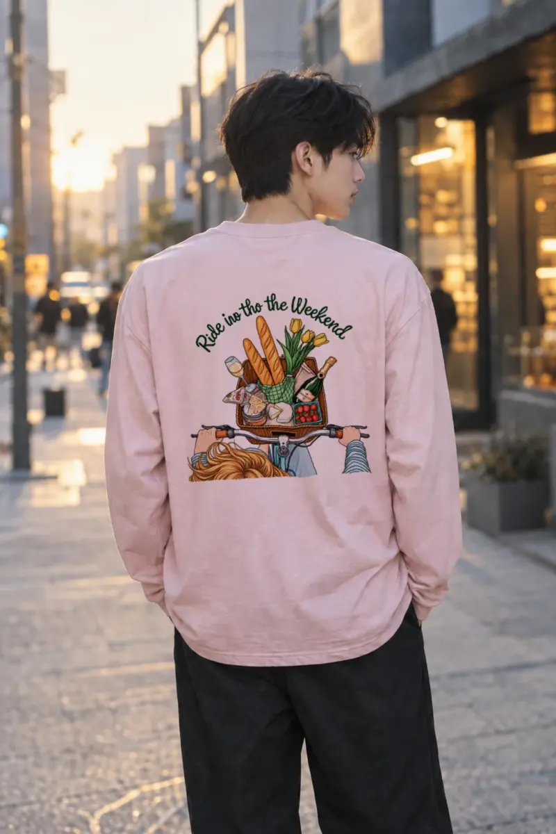 "Ride Into The Weekend" Unisex Longsleeve T-shirt | Gildan 2400