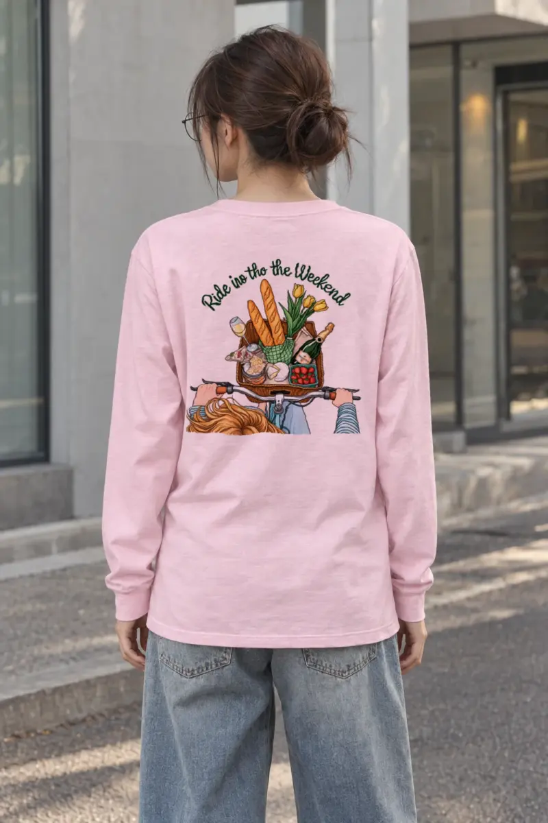 "Ride Into The Weekend" Unisex Longsleeve T-shirt | Gildan 2400