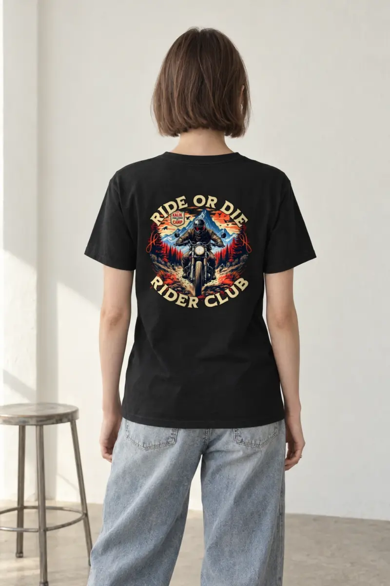 "Ride Or Die" Heavyweight Unisex Crewneck T-shirt