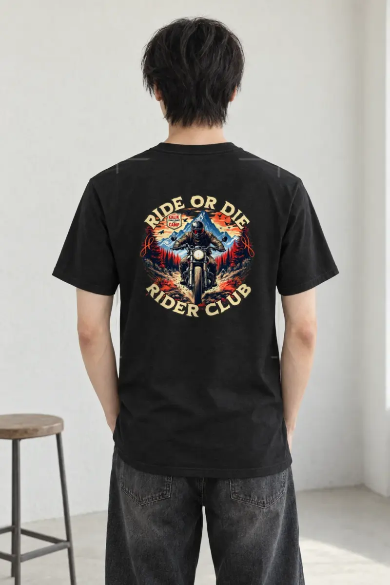 "Ride Or Die" Heavyweight Unisex Crewneck T-shirt