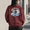 "Alpine Carve" Heavy Blend Unisex Crewneck Sweatshirt | Gildan 18000