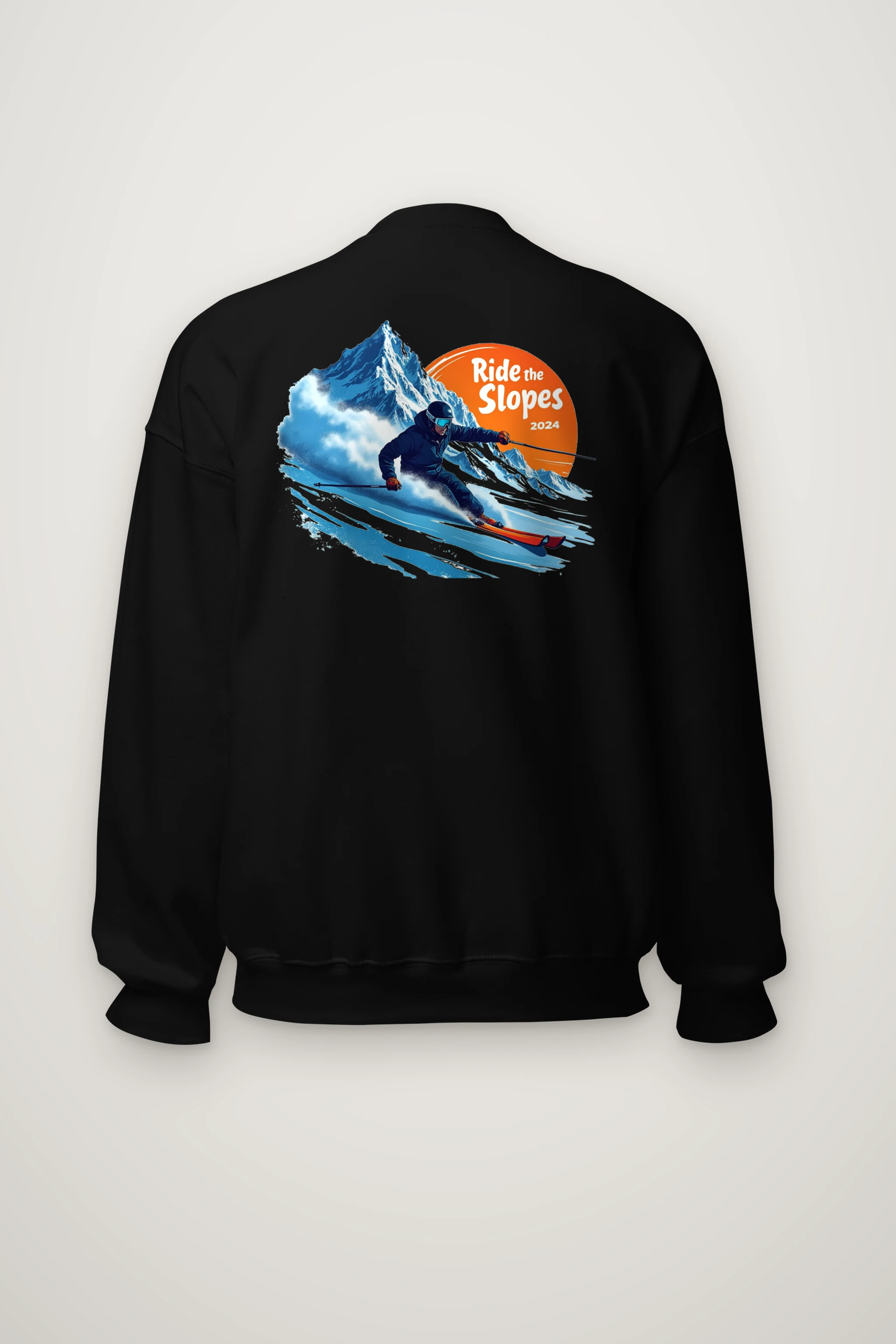 "Ride The Slopes" Heavy Blend Unisex Crewneck Sweatshirt