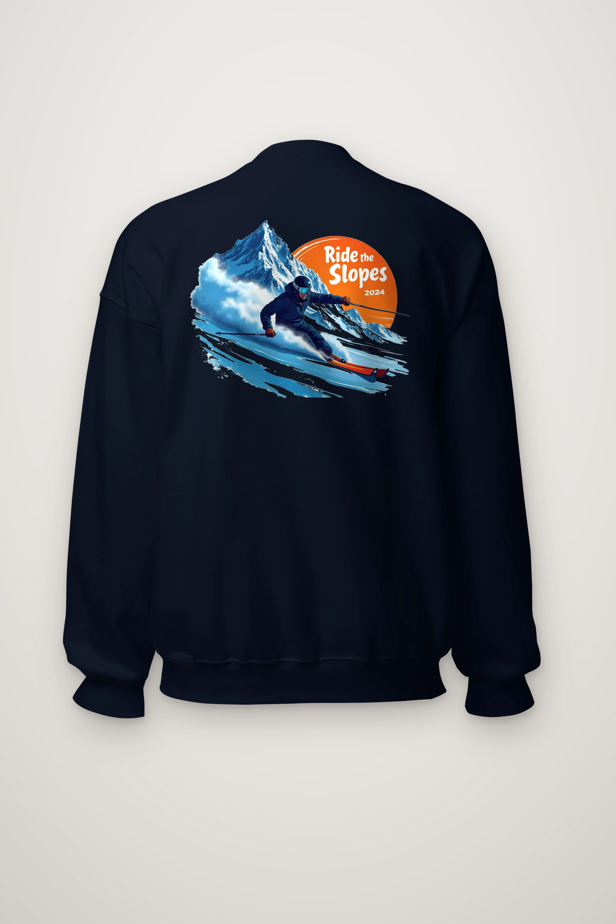 "Ride The Slopes" Heavy Blend Unisex Crewneck Sweatshirt