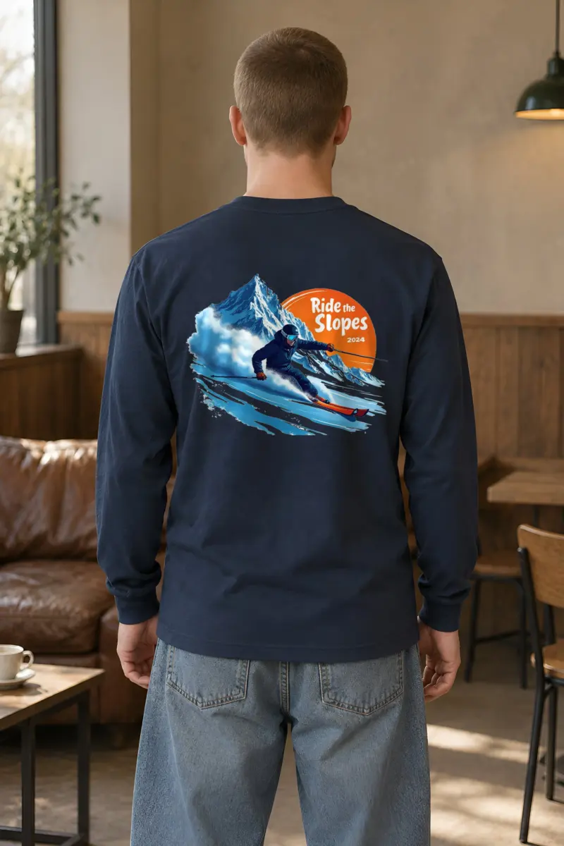"Ride The Slopes" Unisex Longsleeve T-shirt