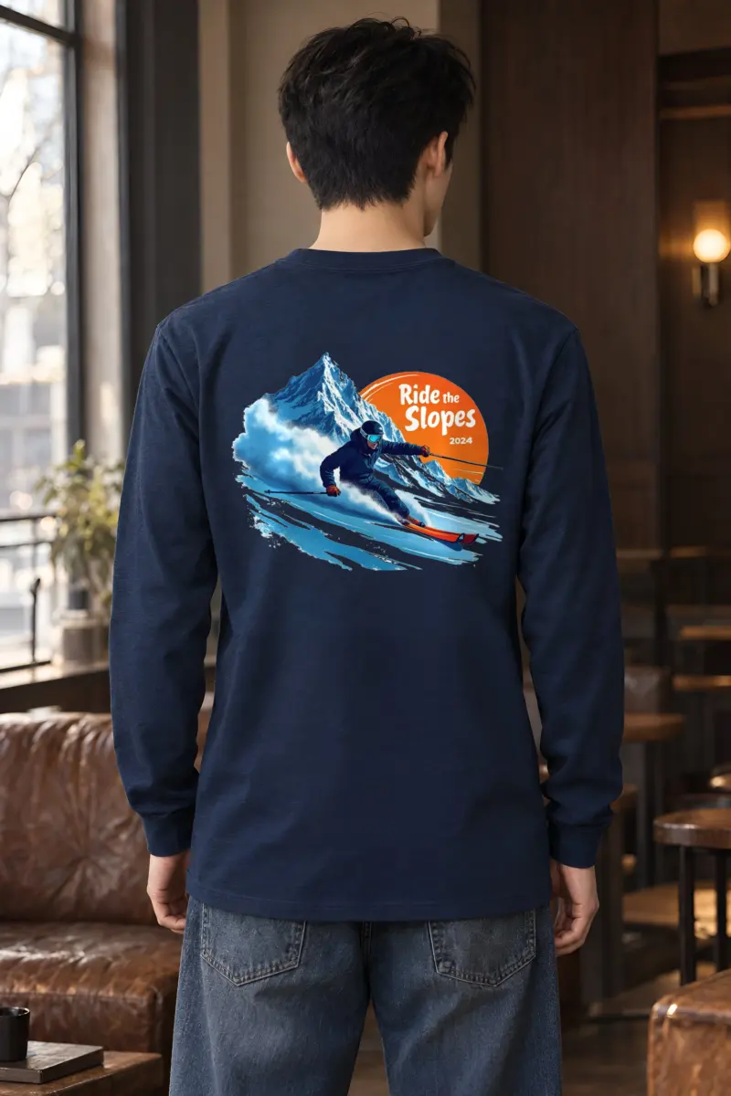 "Ride The Slopes" Unisex Longsleeve T-shirt